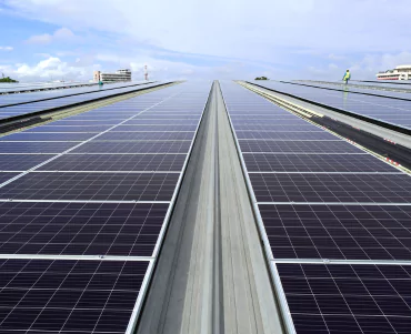 rooftop solar panel installation on residential home Pune' skyburgInfra